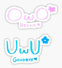 OwO + UwU Sticker