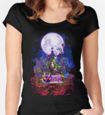 Majora's Mask 3D Women's Fitted Scoop T-Shirt