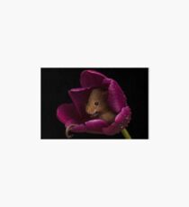 Harvest Mouse in A Tulip Flower Art Board Print
