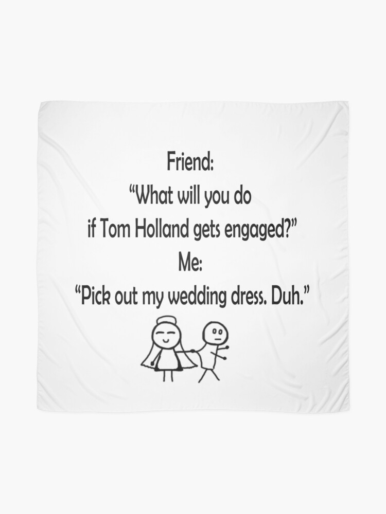 Alternate view of Funny Marrying Tom Holland Scarf