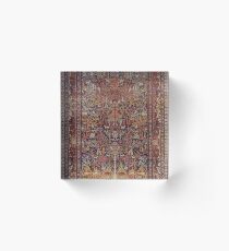 Persian Vintage Antique Carpet Nature Fine Art Acrylic Block