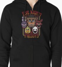 Five Nights At Freddy's Pizzeria Multi-Character Zipped Hoodie