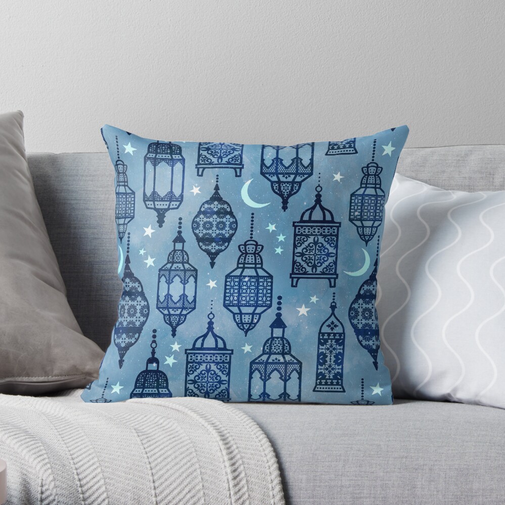Marrakech nights light Throw Pillow