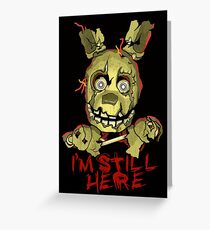 Five Nights At Freddy's Springtrap Greeting Card
