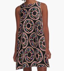 Vestido acampanado Patrón de buñuelo