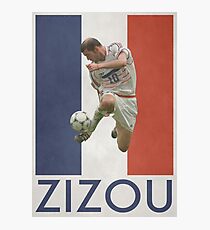 Fußball - Zidane Fotodruck