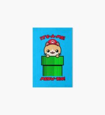 Kawaii Cat Cute Funny Mario Parody Art Board