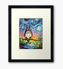 Totoro, studio ghibli Framed Print
