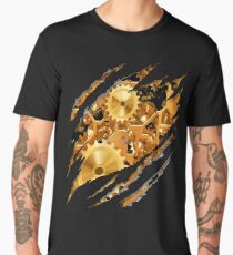 Steampunk Vintage Brass Clockwork Cogs and Wheels In Me Men's Premium T-Shirt