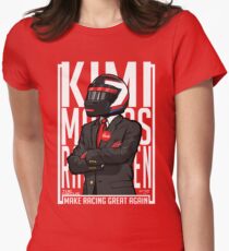 Red, White & Bwoah: Kimi Raikkonen for President Women's Fitted T-Shirt