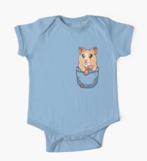 Pocket Cute Hamster Pet One Piece - Short Sleeve