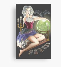 Haunted Mansion Pin-up Canvas Print