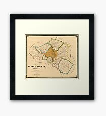 Map Of Athens Georgia 1893 Framed Print