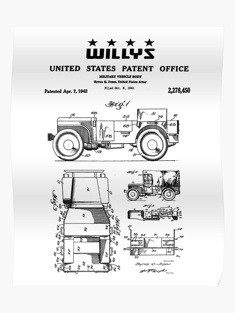 Willys Jeep Drawing
