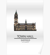 Sheffield Icons - Town Hall Poster