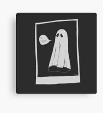 No Photos Ghost Ploaroid Canvas Print