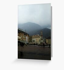 Bolzano Square, Italy. Greeting Card