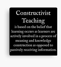 C:Constructivist Teaching:WearYourWords:English:White Text Canvas Print