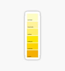 Yellow Paint Swatch Sticker