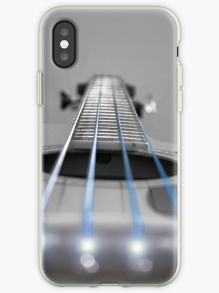 "Bass Guitar Blue Strings" iPhone Cases & Covers by Paul Madden Redbubble
