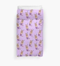 Party Corgi Duvet Cover