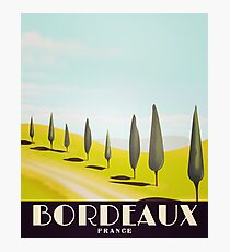 bordeaux france travel poster Photographic Print