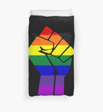 Angehobener Faust Homosexuell LGBT Bettbezug