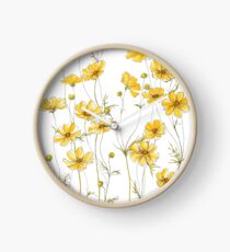 Reloj Flores amarillas de cosmos