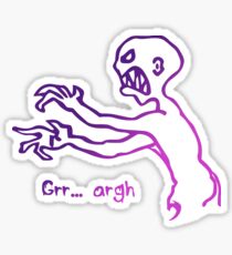 Grr Argh Monster Ombre Colours - Buffy the Vampire Slayer, Mutant Enemy, 90s, BTVS, Zombie, Joss Whedon, Buffyverse, Monster, Vampire, Grrr Arrgh Sticker