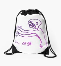 Grr Argh Monster Ombre Colours - Buffy the Vampire Slayer, Mutant Enemy, 90s, BTVS, Zombie, Joss Whedon, Buffyverse, Monster, Vampire, Grrr Arrgh Drawstring Bag