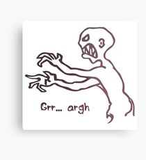 Grr Argh Monster Ombre Colours - Buffy the Vampire Slayer, Mutant Enemy, 90s, BTVS, Zombie, Joss Whedon, Buffyverse, Monster, Vampire, Grrr Arrgh Metal Print