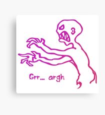 Grr Argh Monster Ombre Colours - Buffy the Vampire Slayer, Mutant Enemy, 90s, BTVS, Zombie, Joss Whedon, Buffyverse, Monster, Vampire, Grrr Arrgh Canvas Print