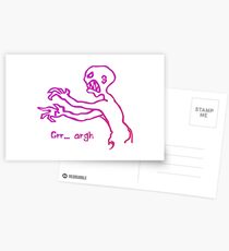 Grr Argh Monster Ombre Colours - Buffy the Vampire Slayer, Mutant Enemy, 90s, BTVS, Zombie, Joss Whedon, Buffyverse, Monster, Vampire, Grrr Arrgh Postcards