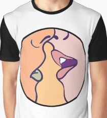 Rosa Küsse Grafik T-Shirt