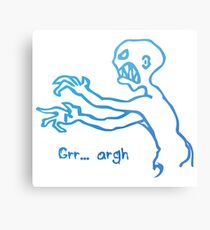Grr Argh Monster Ombre Colours - Buffy the Vampire Slayer, Mutant Enemy, 90s, BTVS, Zombie, Joss Whedon, Buffyverse, Monster, Vampire, Grrr Arrgh Metal Print