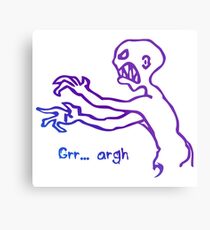 Grr Argh Monster Ombre Colours - Buffy the Vampire Slayer, Mutant Enemy, 90s, BTVS, Zombie, Joss Whedon, Buffyverse, Monster, Vampire, Grrr Arrgh Metal Print