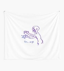 Grr Argh Monster Ombre Colours - Buffy the Vampire Slayer, Mutant Enemy, 90s, BTVS, Zombie, Joss Whedon, Buffyverse, Monster, Vampire, Grrr Arrgh Wall Tapestry