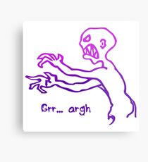 Grr Argh Monster Ombre Colours - Buffy the Vampire Slayer, Mutant Enemy, 90s, BTVS, Zombie, Joss Whedon, Buffyverse, Monster, Vampire, Grrr Arrgh Metal Print