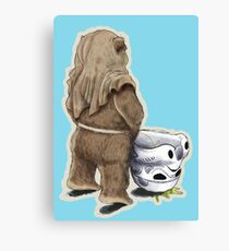 Wicket's Revenge- Funny Cute Furry Little Evil Bast**d Canvas Print