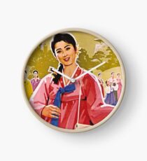 Ladies Wearing Hanbok Clock