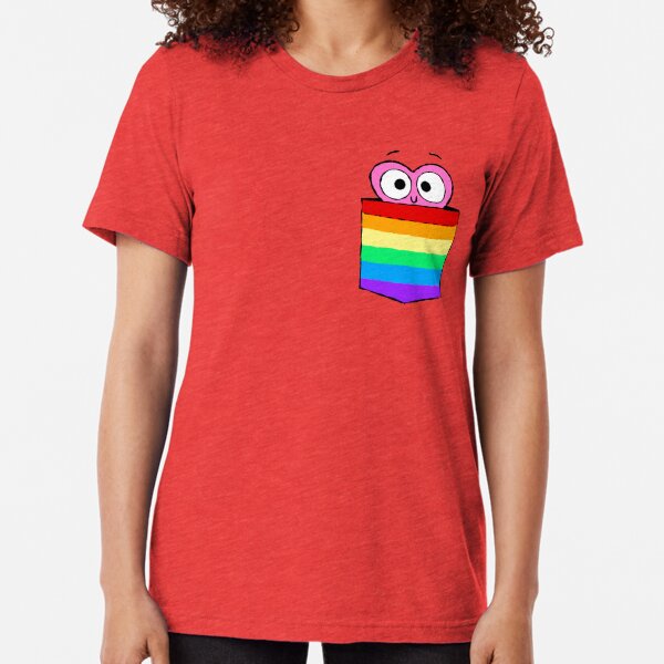 In a Heartbeat - LGBT Flag Pocket Tri-blend T-Shirt