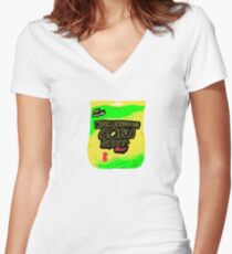sweet sweet existential dread Women's Fitted V-Neck T-Shirt