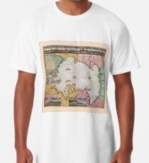 Map Of The Caspian Sea 1720 Long T-Shirt
