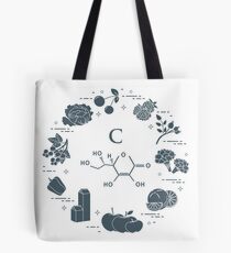 Foods rich in vitamin C. Tote Bag