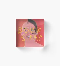 BOMBSTRAP RED Acrylic Block
