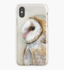 Barn Owl Watercolor iPhone Case