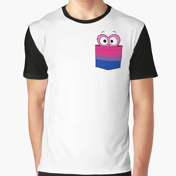 In a Heartbeat - Bisexual Flag Pocket Graphic T-Shirt