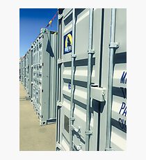 Waterfront Shipping Containers Photographic Print