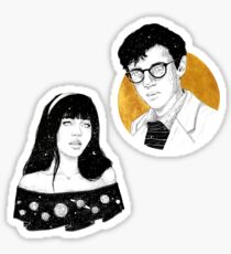 Violet and Klaus / Malina Weissman and Louis Hynes Sticker