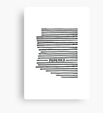 Arizona Pen Stripe Canvas Print